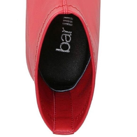 NWT BAR III Melanay 8.5/9/9.5/10 Red Leather High Heel Ankle Boots Booties w/Box - Picture 2 of 12
